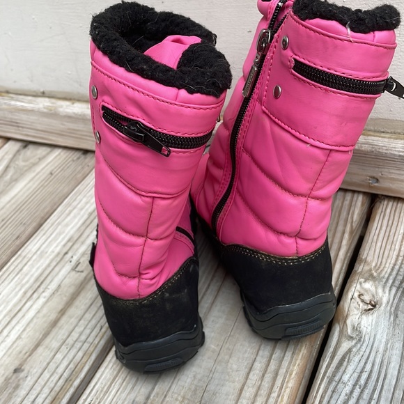 Khombu Toddler Waterproof PINK/BLACK "Snow Walker" Boots Size 11M - Picture 9 of 16
